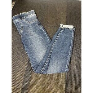 Spanx Jeggings Distressed Denim High Rise‎ Tummy Shaping Women's XS Style 20203R